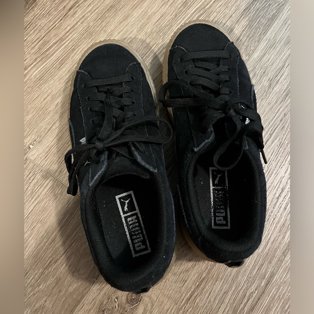 Puma Black Suede Platform